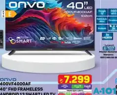 ONVO 400VF4000AF 40 İNÇ FHD FRAMELESS ANDROİD 13 SMART LED TV / AKILLI TELEVİZYON